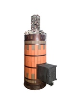 Печь банная малая «Русская баня» в кирпичной облицовке