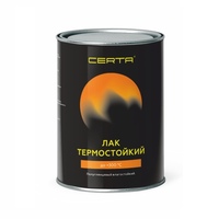 Лак термостойкий CERTA до 300°С полуглянцевый прозрачный, 0,8 кг