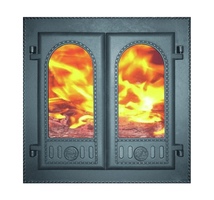 Дверка каминная двустворчатая со стеклом ДК-6С «Горница» Рубцовск