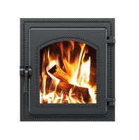 Дверь топочная герметичная Везувий 270 со стеклом 250х280 мм