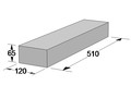 Перемычка - Пр-2к бетонная 510*120*65 мм