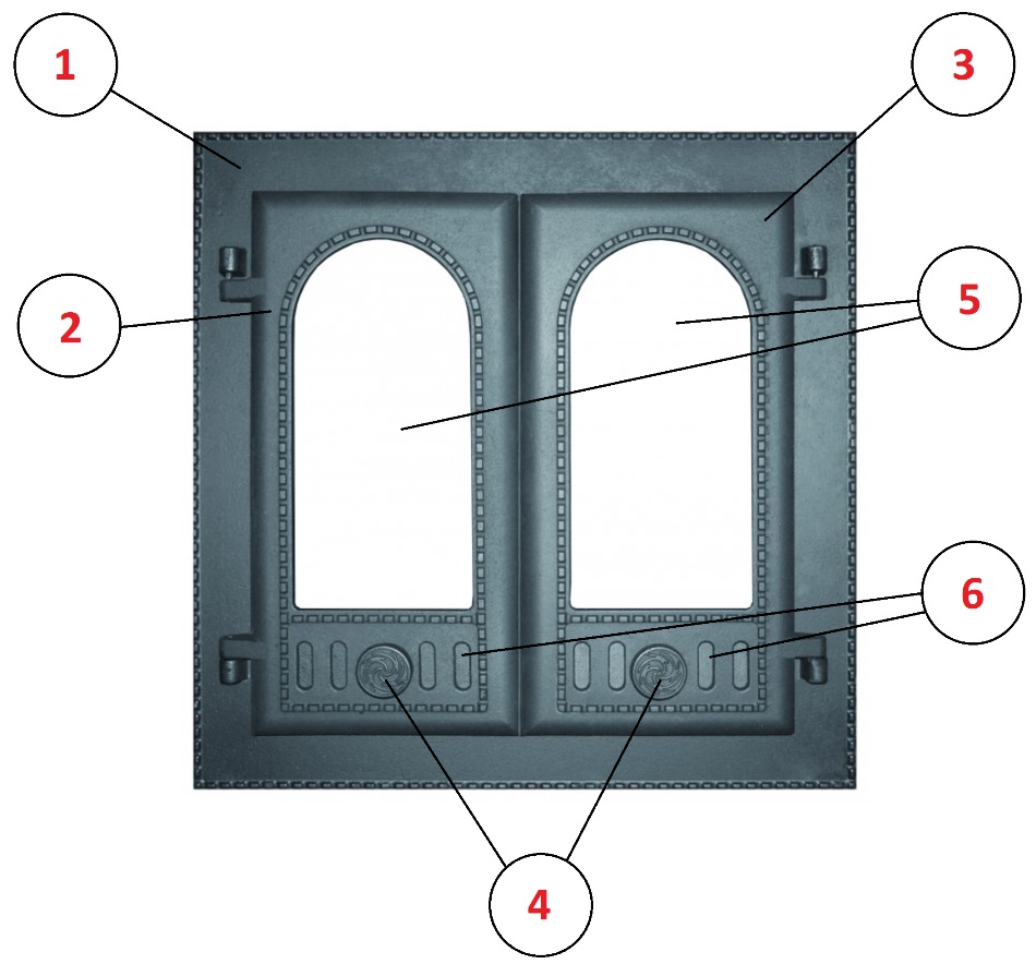 Дверка каминная ДК-6С Рубцовск